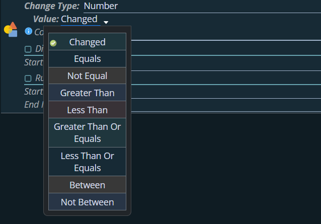 Shows select value.