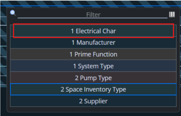 Shows set specification.