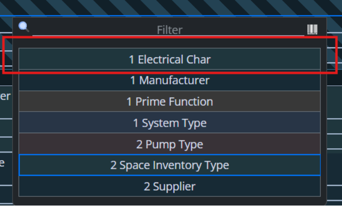 Shows set specification.