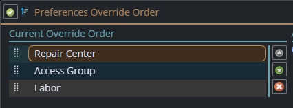 shows tool to change preference override order
