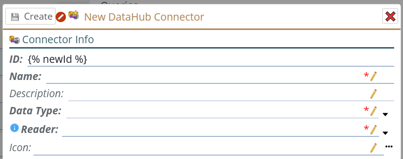 new connector popup