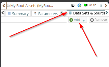 Showing how to create a new Data Sets