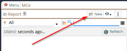 showing the new report button