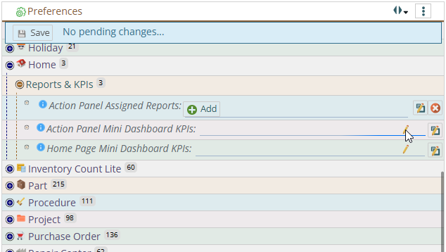 Click the pencil icon to add