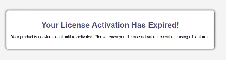 Error for License for LoginHub