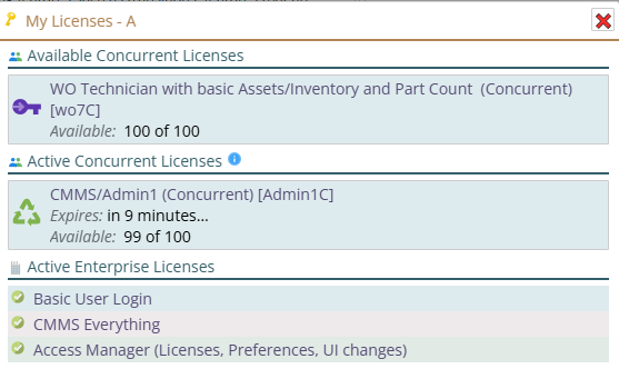 Acquire user licenses in single click