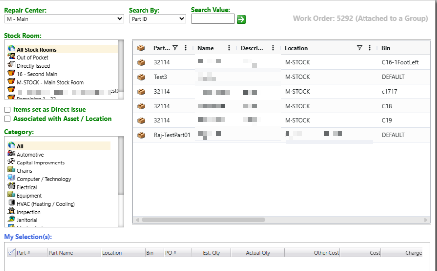 Shows what the part picker should have looked like