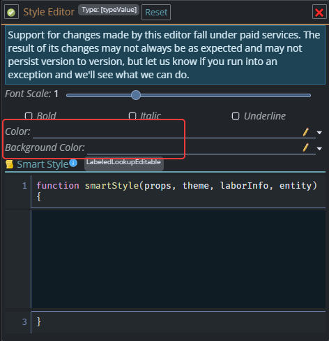 Shows the simple controls