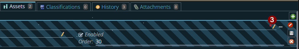 Shows to add asset