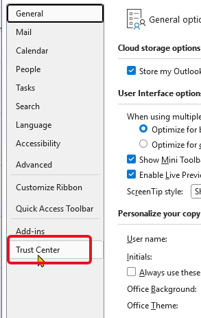 trust center